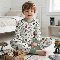 Personalized Gamer Pajamas - Soft Knit Video Game Pajamas for Boys, Custom Name Sleepwear