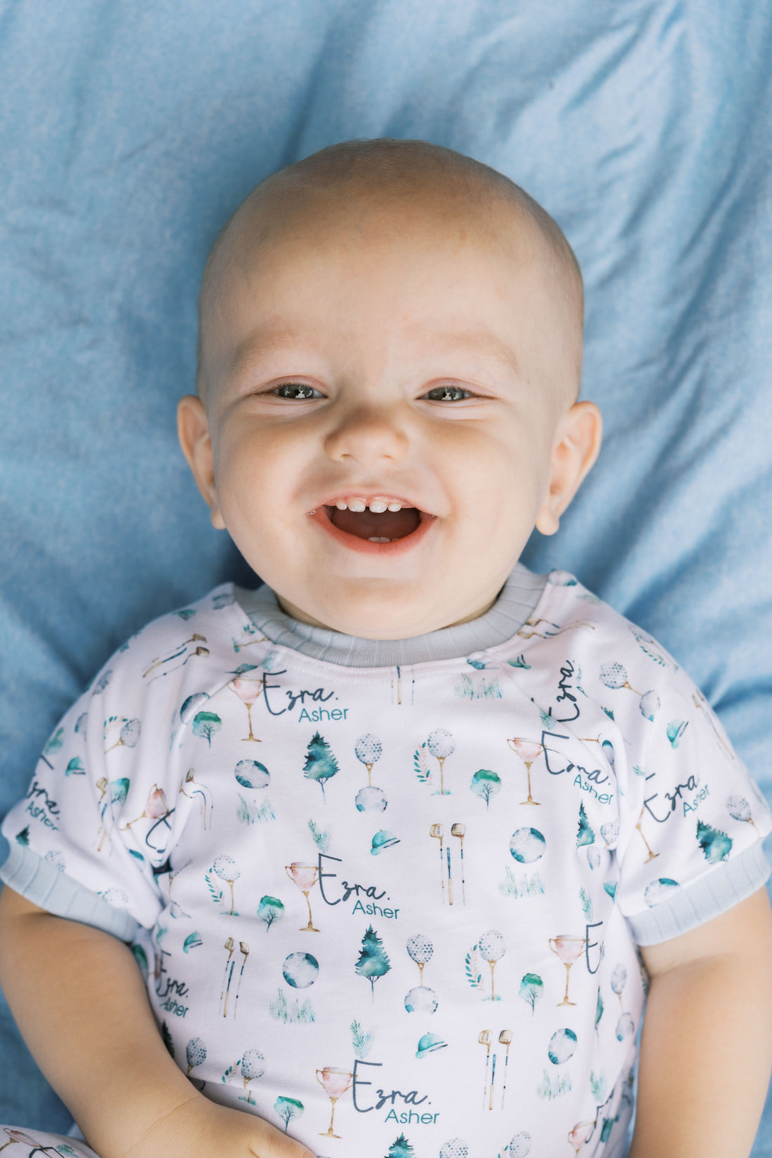 Kids Golf Pajamas - Personalized Soft Boys Golf Jammies | Short & Long Sleeve PJs