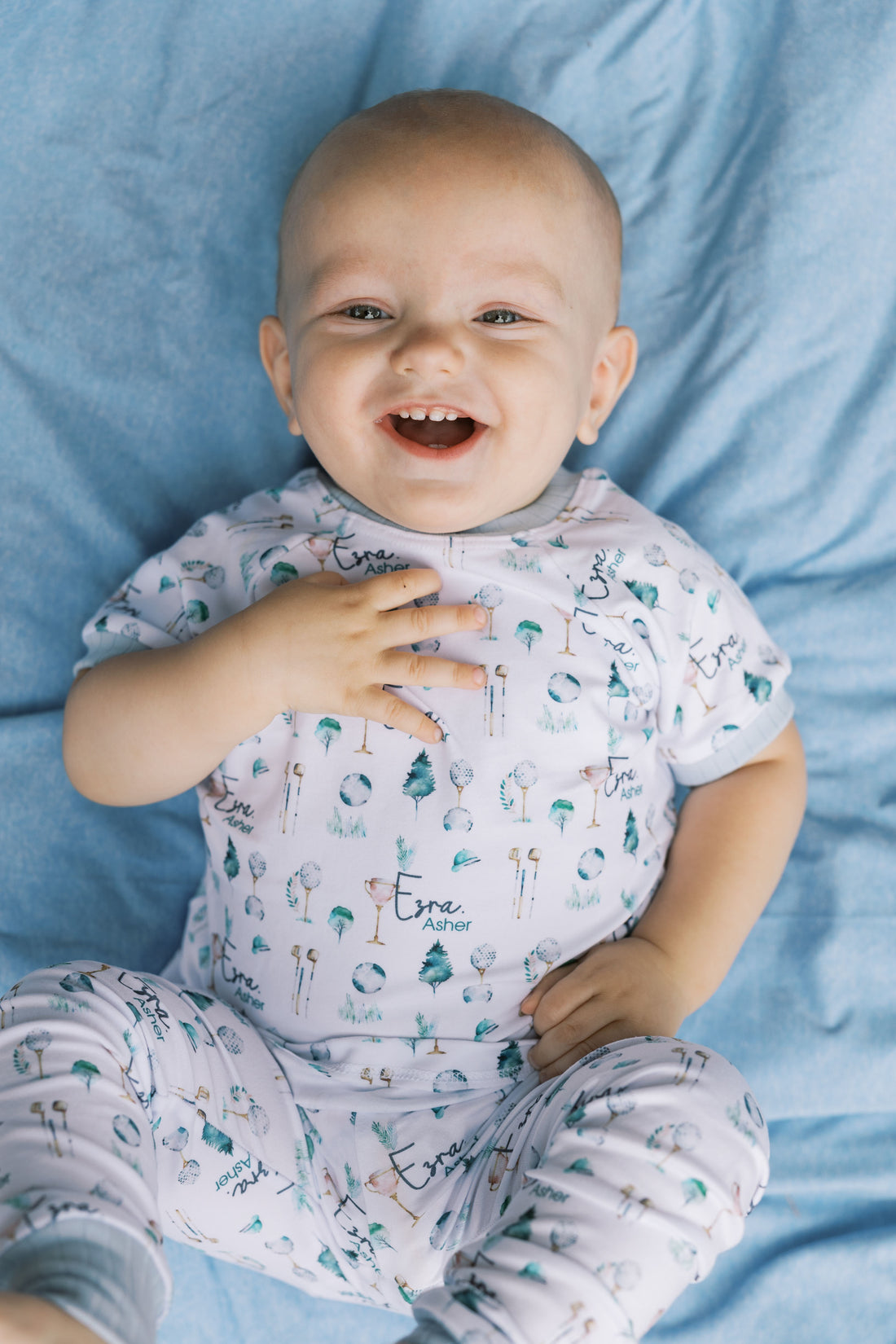 Kids Golf Pajamas - Personalized Soft Boys Golf Jammies | Short & Long Sleeve PJs