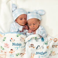 Noah's Ark Baby Deluxe Blanket