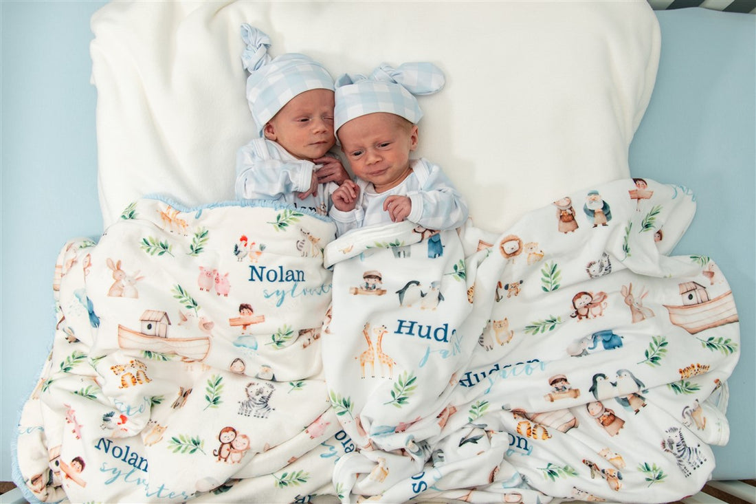 Noah's Ark Baby Deluxe Blanket