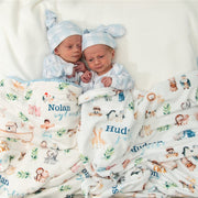 Noah's Ark Baby Deluxe Blanket