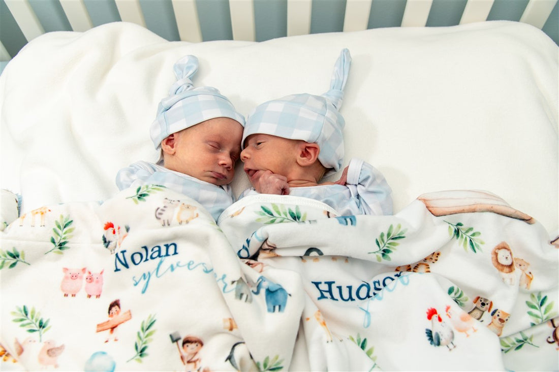 Noah's Ark Baby Deluxe Blanket