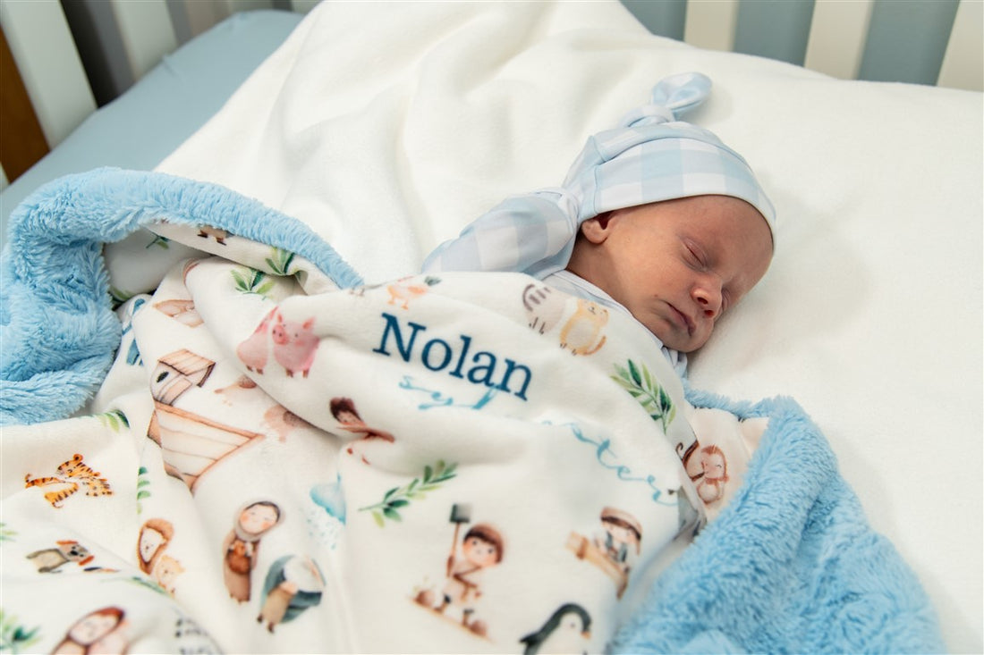 Noah's Ark Baby Deluxe Blanket