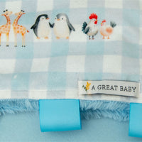 Noah’s Ark Personalized Minky Baby Lovie Blanket