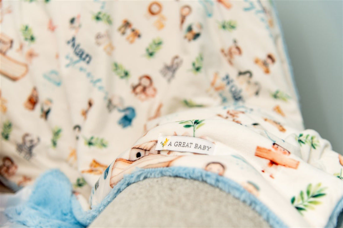 Noah's Ark Baby Deluxe Blanket