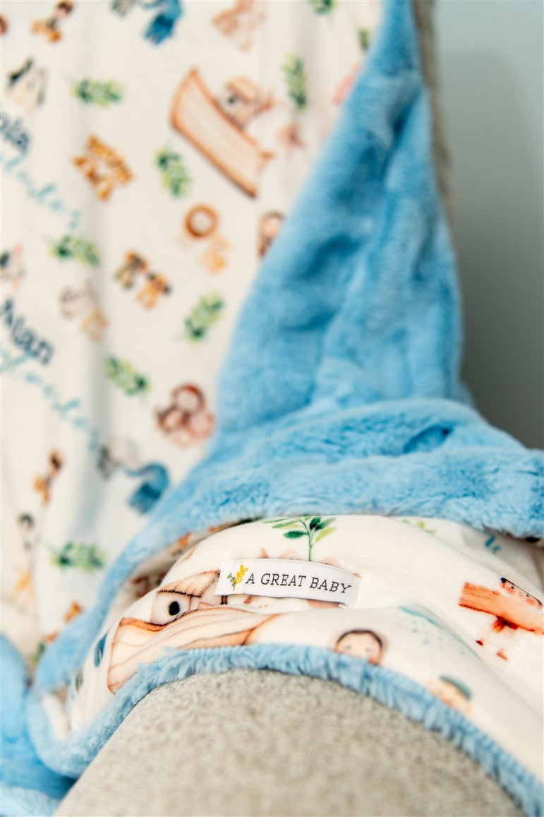 Noah's Ark Baby Deluxe Blanket