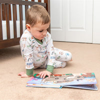 Noah's Ark Pajamas - Personalized Kids Sleepwear Set | Soft Knit Fabric, Machine Washable