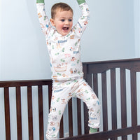 Noah's Ark Pajamas - Personalized Kids Sleepwear Set | Soft Knit Fabric, Machine Washable