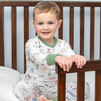 Noah's Ark Pajamas - Personalized Kids Sleepwear Set | Soft Knit Fabric, Machine Washable