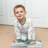 Noah's Ark Pajamas - Personalized Kids Sleepwear Set | Soft Knit Fabric, Machine Washable