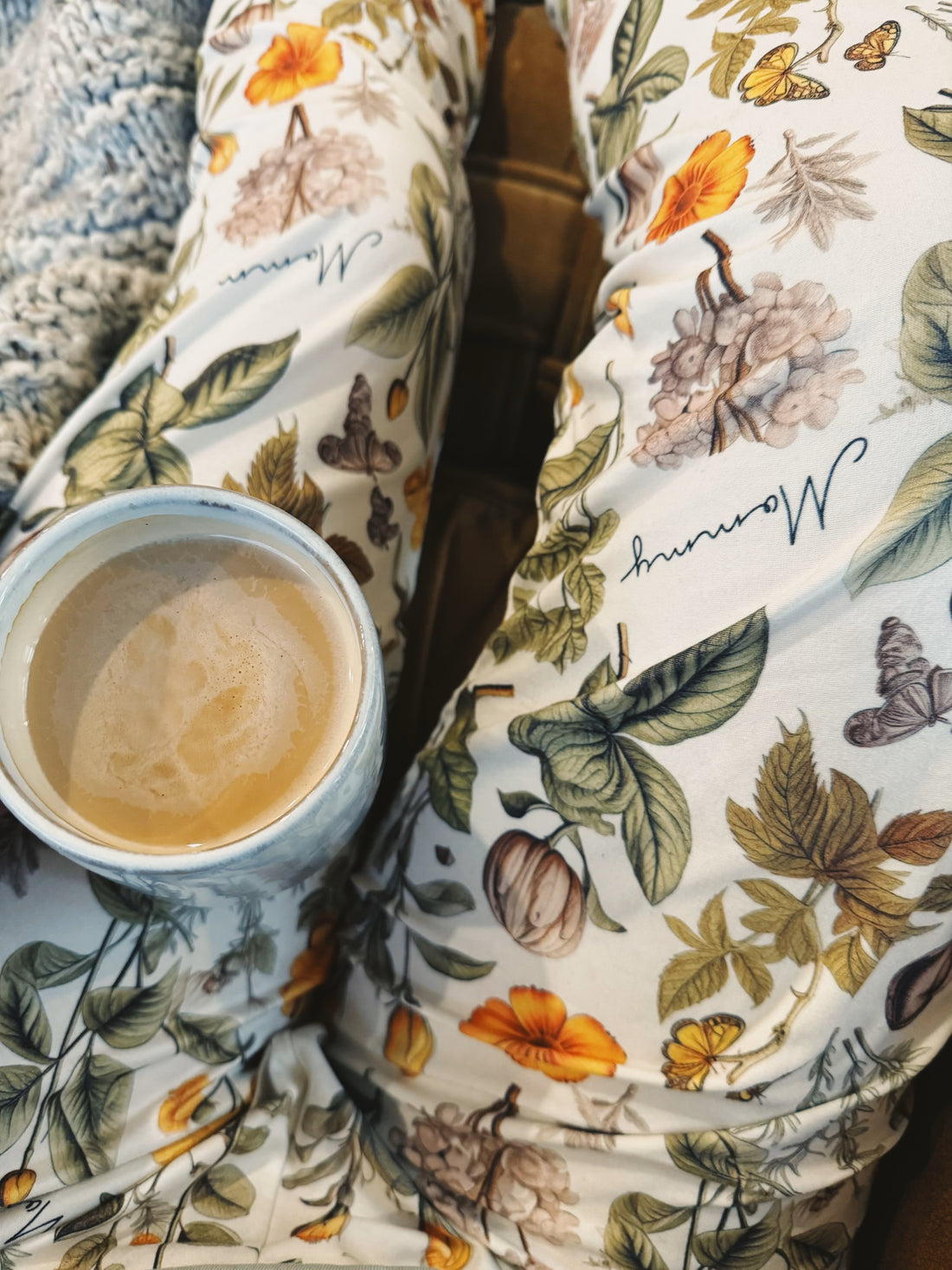 Adult Harvest Floral Personalized Fall Pajamas for Women