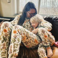 Adult Harvest Floral Personalized Fall Pajamas for Women