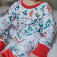 Child wearing  Christmas Hot Cocoa Pajamas