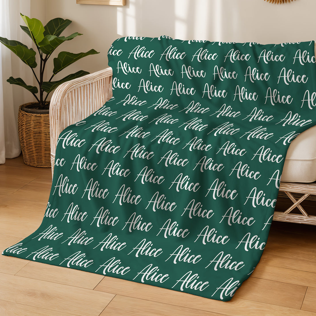 Minky Toddler Blanket – Personalized Double Sided Blanket With Cozy Plush Fabric