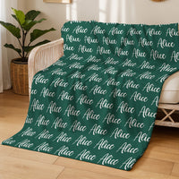 Minky Toddler Blanket – Personalized Double Sided Blanket With Cozy Plush Fabric