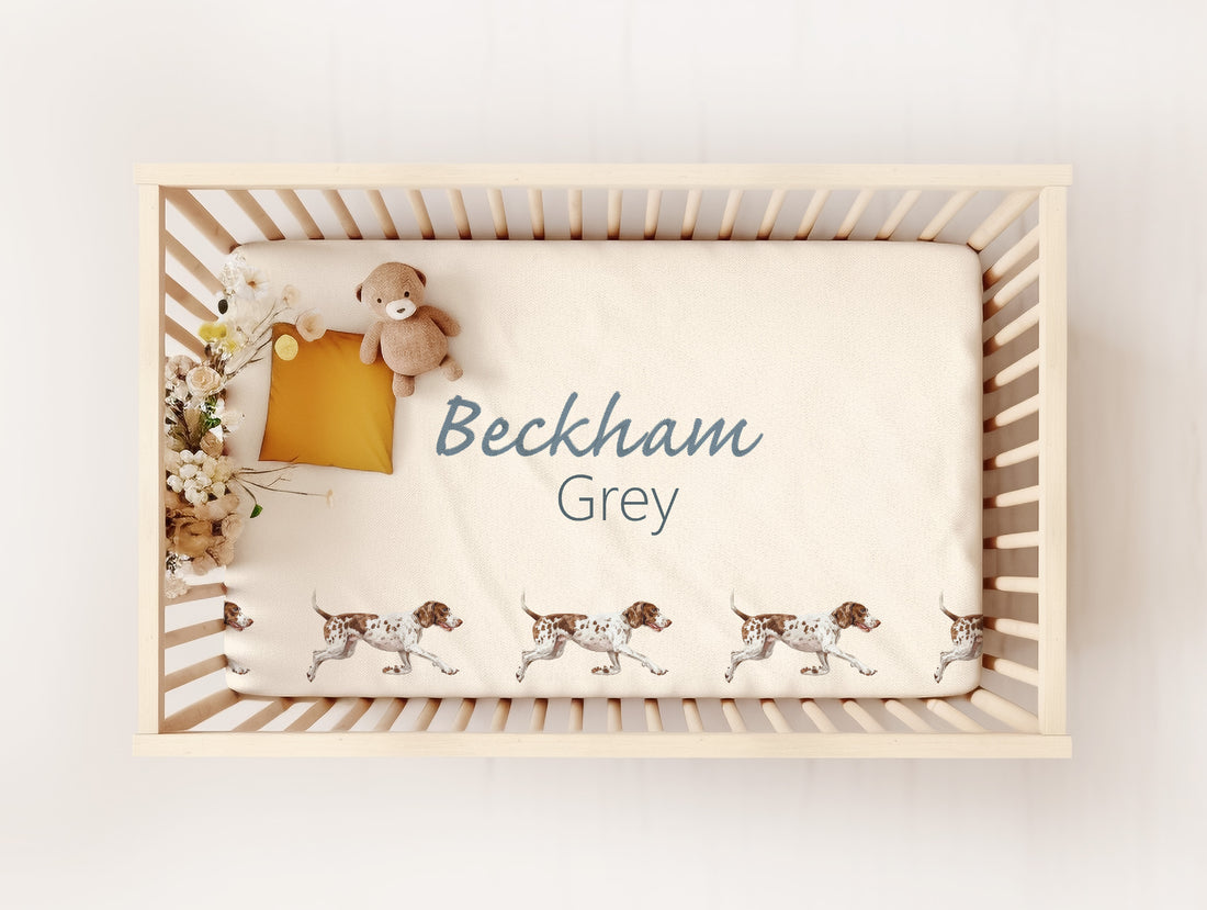 Hunting Dog Crib Sheet for Baby Boy