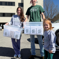 Bailey's Blankies Gray Crewneck Embroidered Sweatshirt