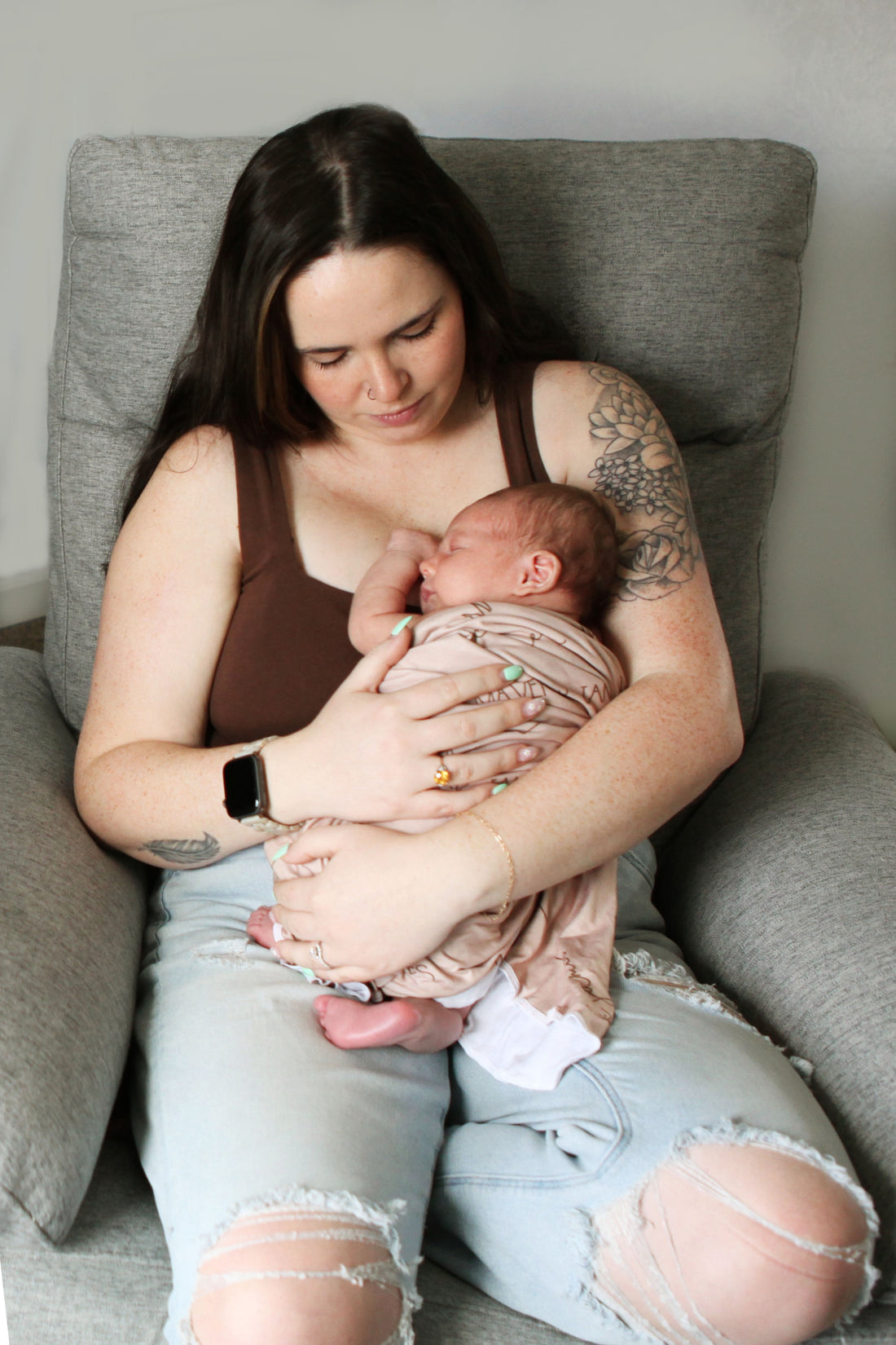 Camden Totally Tan Stretchy Swaddle