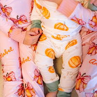 Personalized Boys Pumpkin Pajamas - Autumn PJs