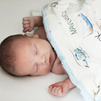 Jeff the Pilot Baby Deluxe Blanket
