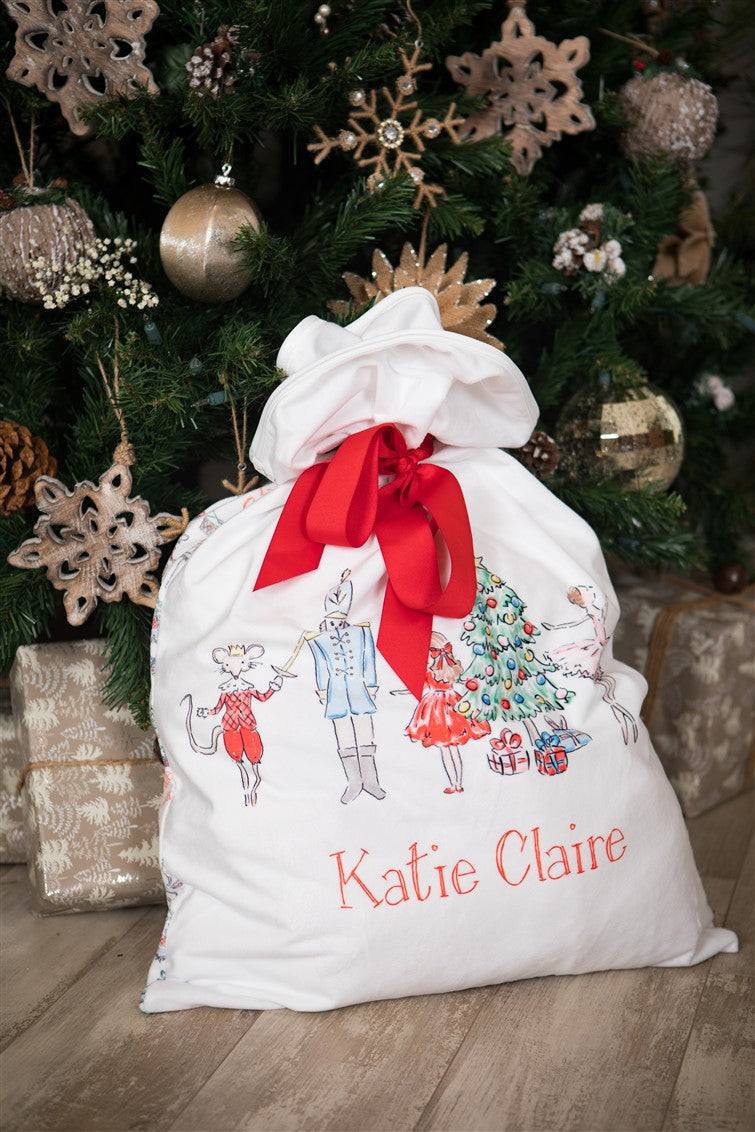 Personalized Christmas Pillowcase - Clara Nutcracker Ballet Gift Sack | Soft Minky Fabric