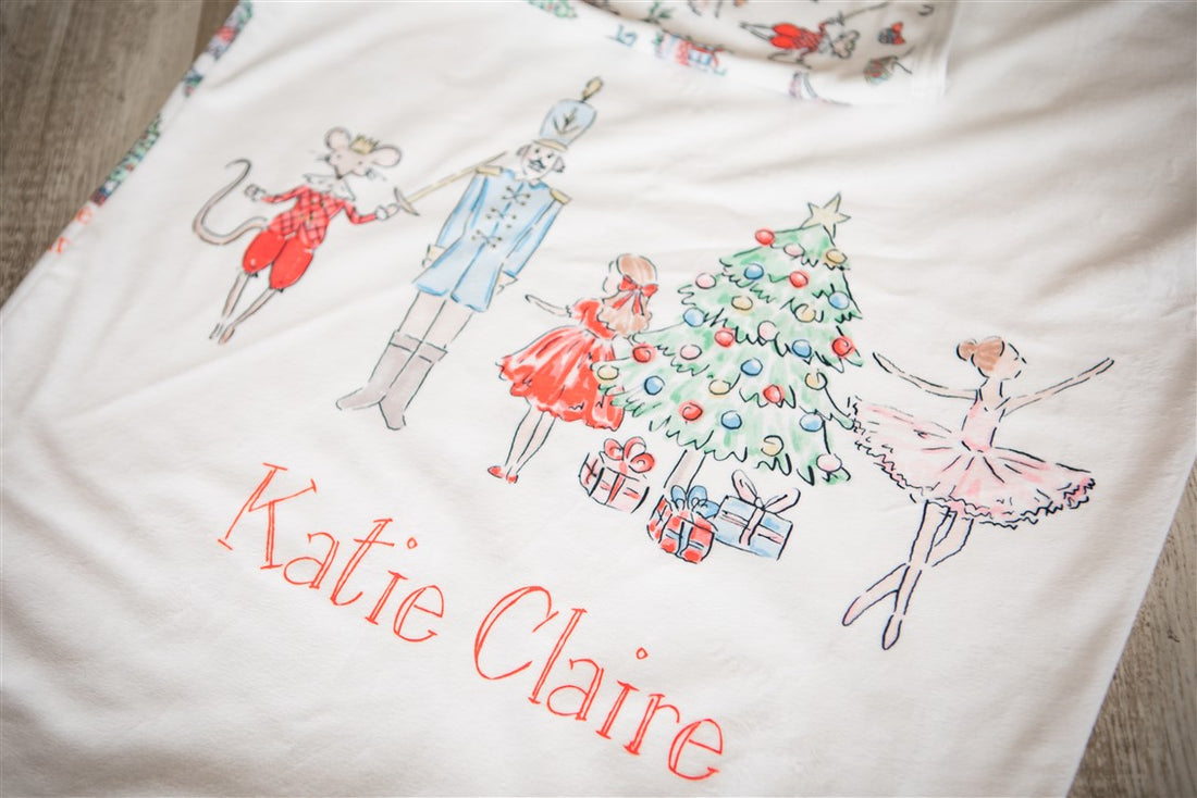 Personalized Christmas Pillowcase - Clara Nutcracker Ballet Gift Sack | Soft Minky Fabric