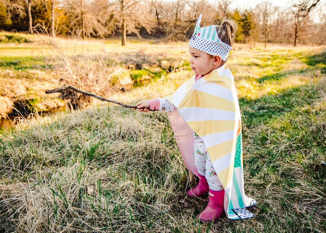 Whimsy Rainbow Blanket Cape