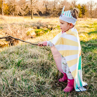 Whimsy Rainbow Blanket Cape