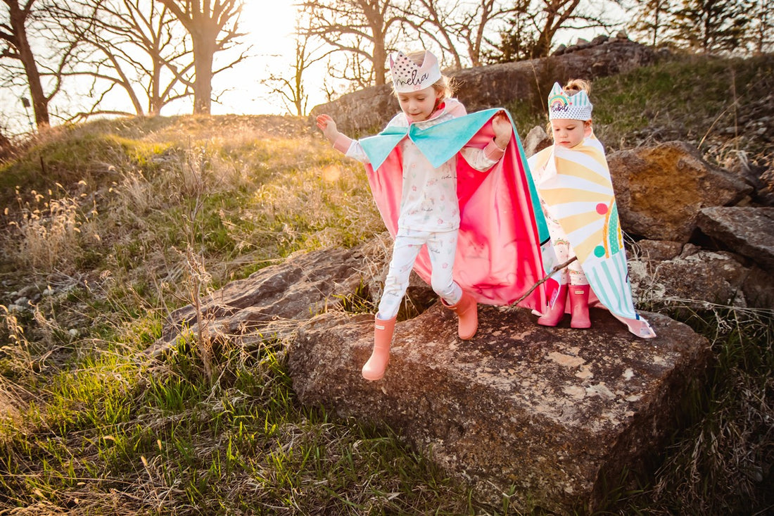 Whimsy Rainbow Blanket Cape