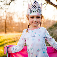 Whimsy Unicorn Girl Pajamas - Soft, Personalized PJ's