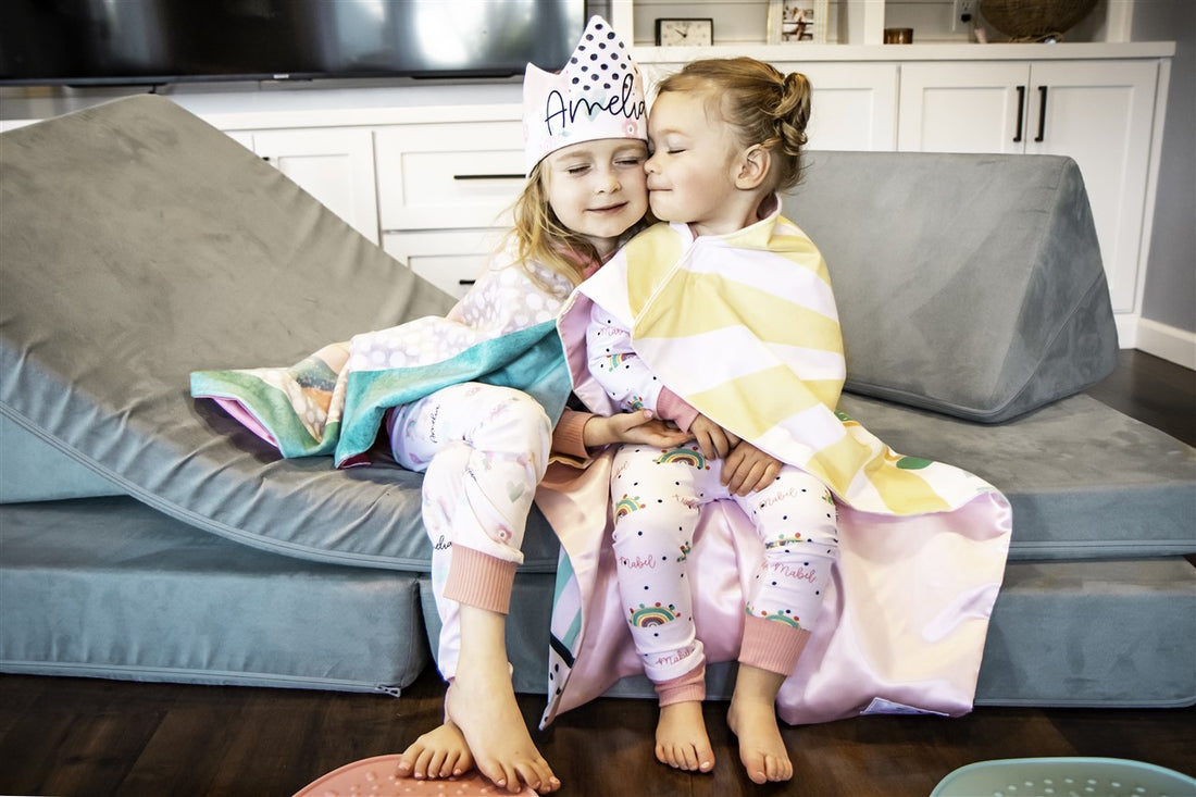 Whimsy Rainbow Blanket Cape