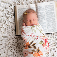Patti's Fall Floral Stretchy Swaddle