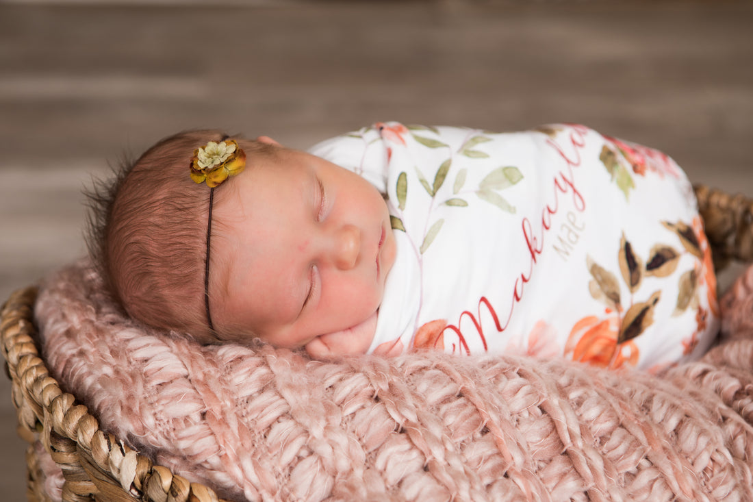 Patti's Fall Floral Stretchy Swaddle
