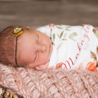 Patti's Fall Floral Stretchy Swaddle