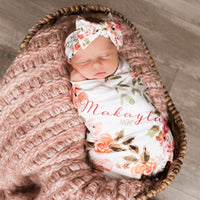 Patti's Fall Floral Stretchy Swaddle