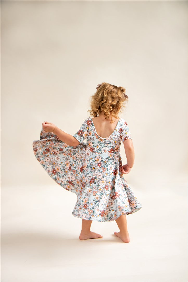 Boho Floral Biker Shorts (for Twirl Dress)