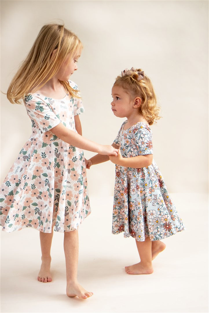 Boho Floral Twirl Dress