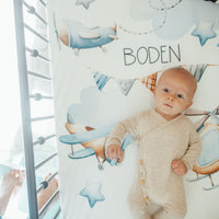 Personalized Crib Sheets – Soft Baby Crib Sheets With Vibrant Nursery Prints