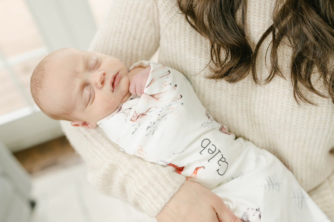 Woodland Baby Gift Set – James Forest Take Me Home Outfit with Swaddle, Gown & Hat