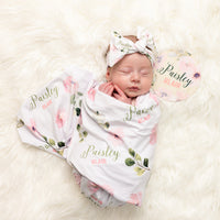Abigail Floral Round Announcement Disk