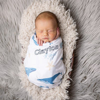 Whales Stretchy Swaddle