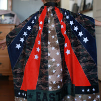 Military Blanket Cape – Personalized Kids Blanket Cape with Soft Satin Lining