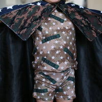 Military Blanket Cape – Personalized Kids Blanket Cape with Soft Satin Lining