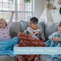 Minky Toddler Blanket – Personalized Double Sided Blanket With Cozy Plush Fabric