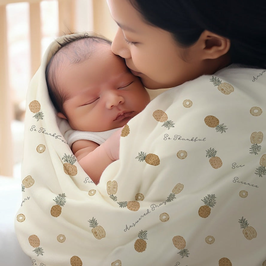 Pineapple Infertility Awareness Stretchy Swaddle