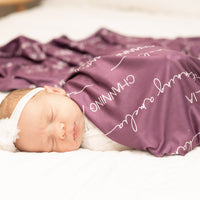 Camden Plum Perfect Stretchy Swaddle