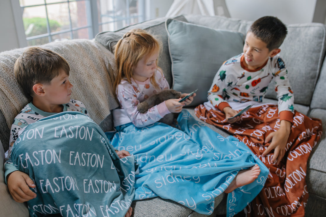 Minky Toddler Blanket – Personalized Double Sided Blanket With Cozy Plush Fabric