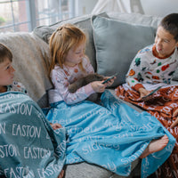 Minky Toddler Blanket – Personalized Double Sided Blanket With Cozy Plush Fabric