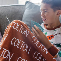 Minky Toddler Blanket – Personalized Double Sided Blanket With Cozy Plush Fabric